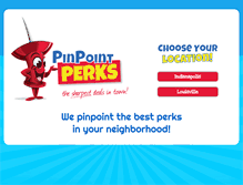 Tablet Screenshot of pinpointperks.com